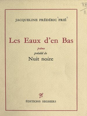 cover image of Les eaux d'en bas